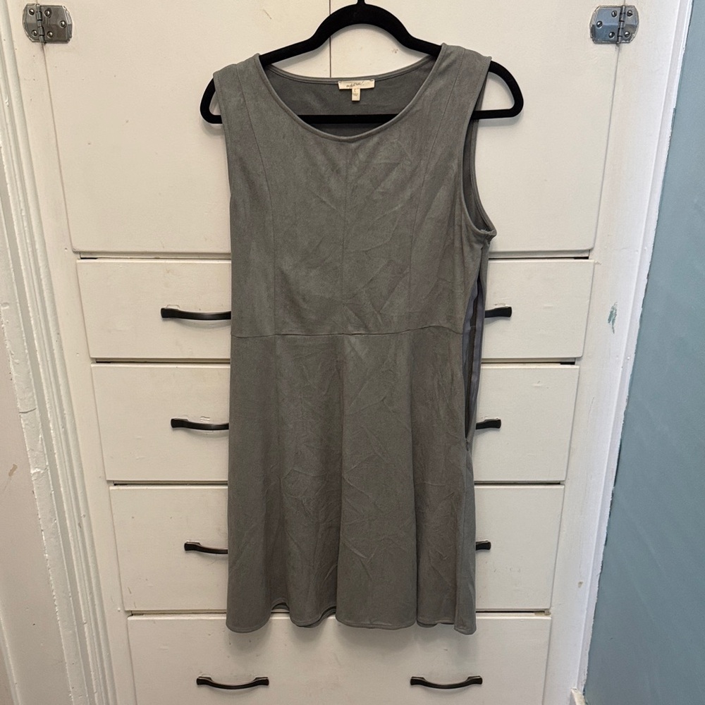 Mystree Charcoal Sleeveless Midi Dress